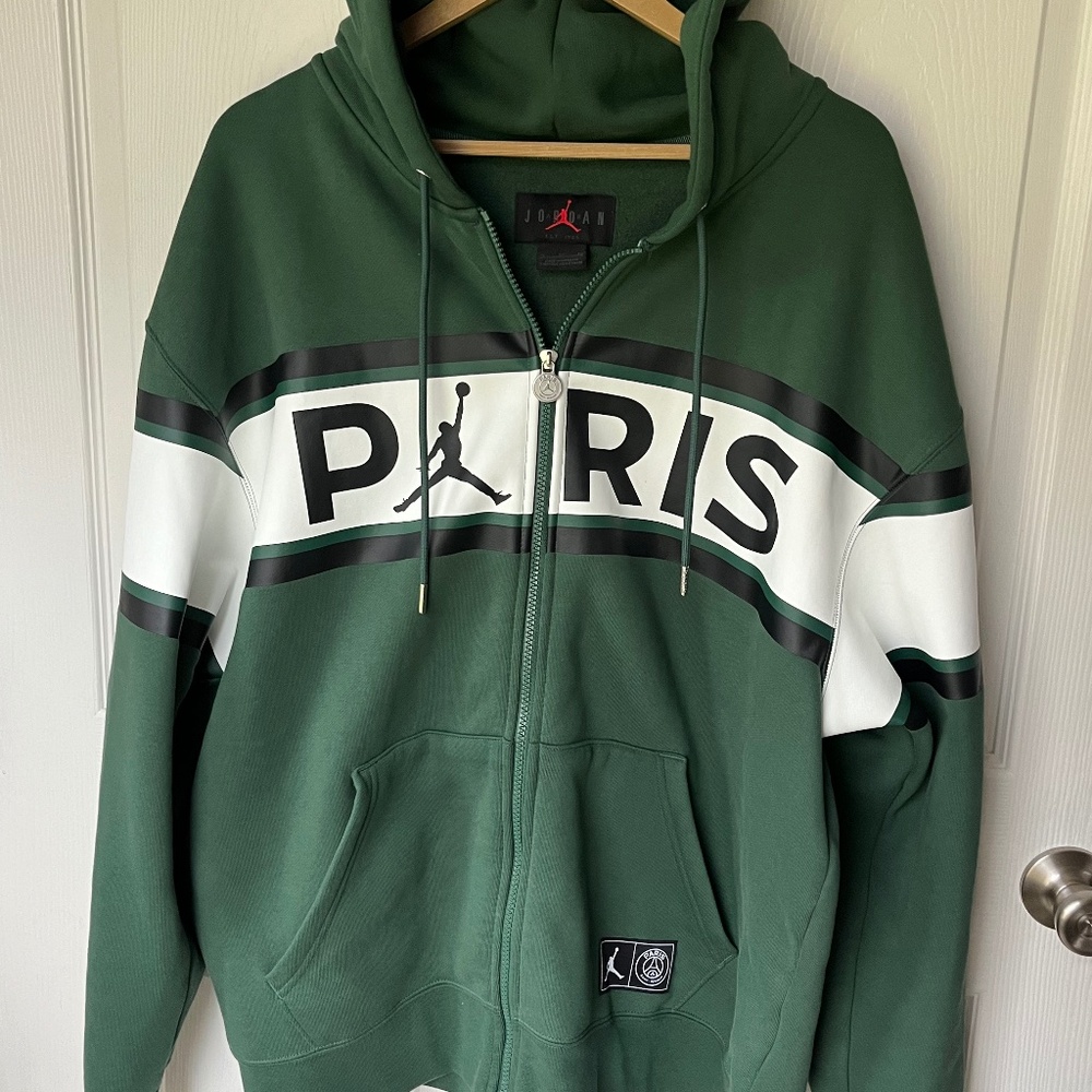 XL Mens Green Jordan Paris Pullover